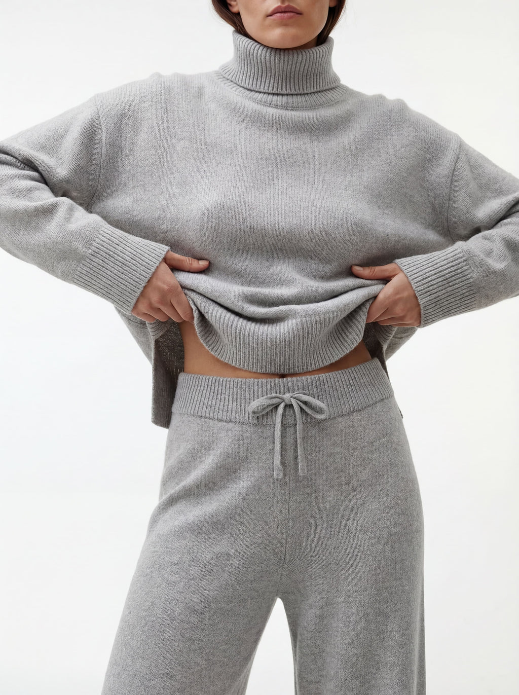 ВʼЯЗАНІ ШТАНИ MERIN КОЛЬОРУ MELANGE