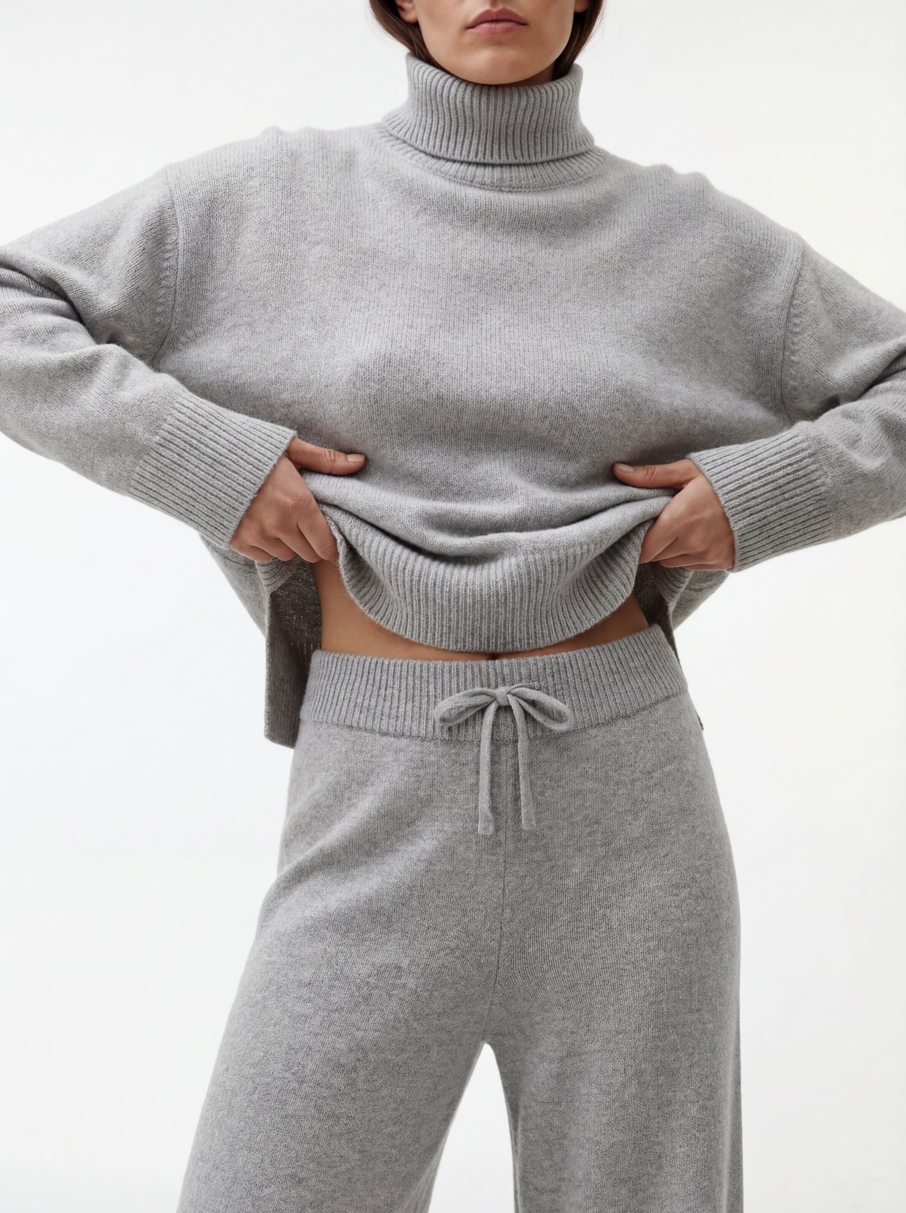 ВʼЯЗАНІ ШТАНИ MERIN КОЛЬОРУ MELANGE