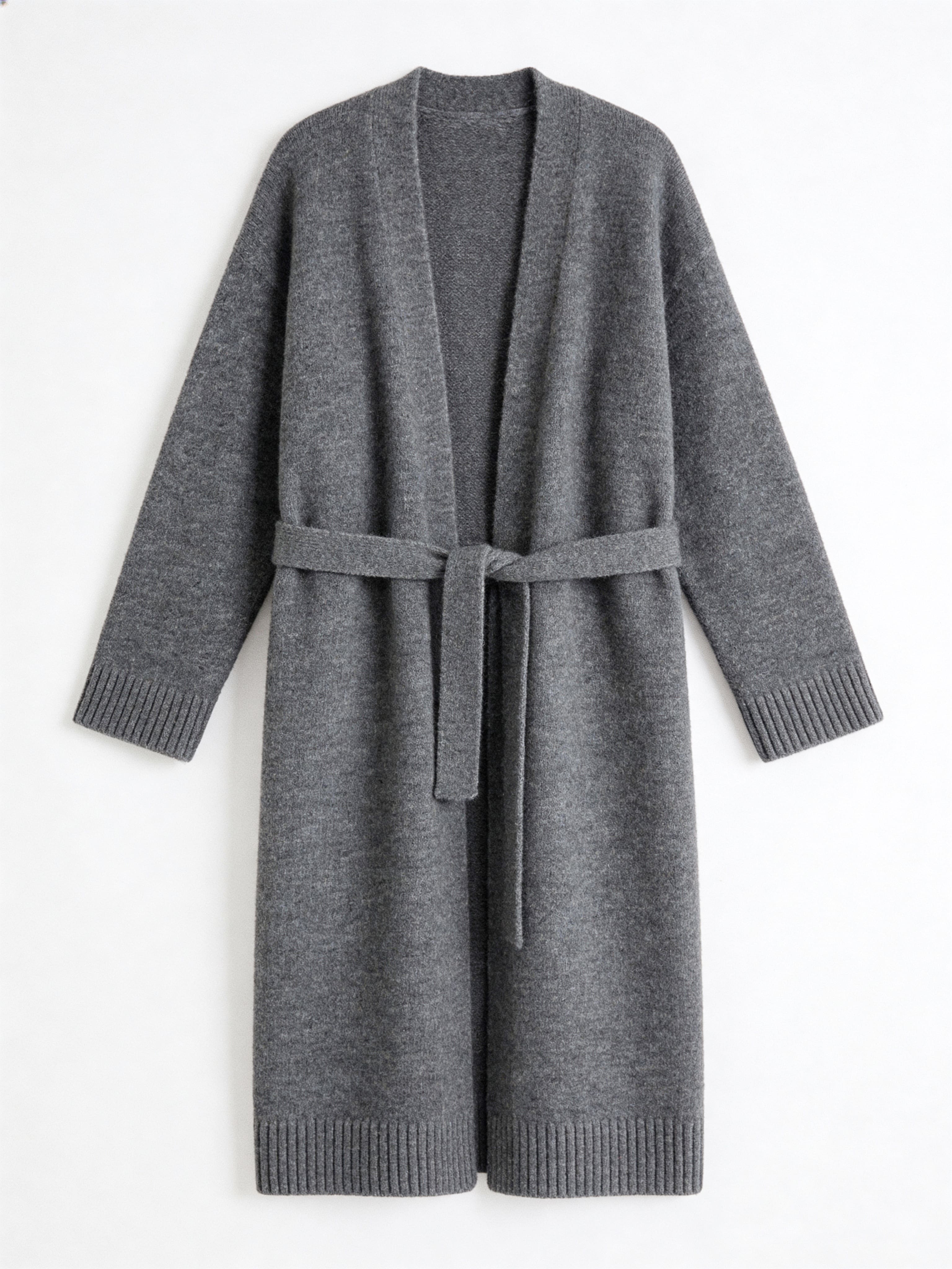 ВʼЯЗАНИЙ КАРДИГАН  MERIN MAXI КОЛЬОРУ TAUPE