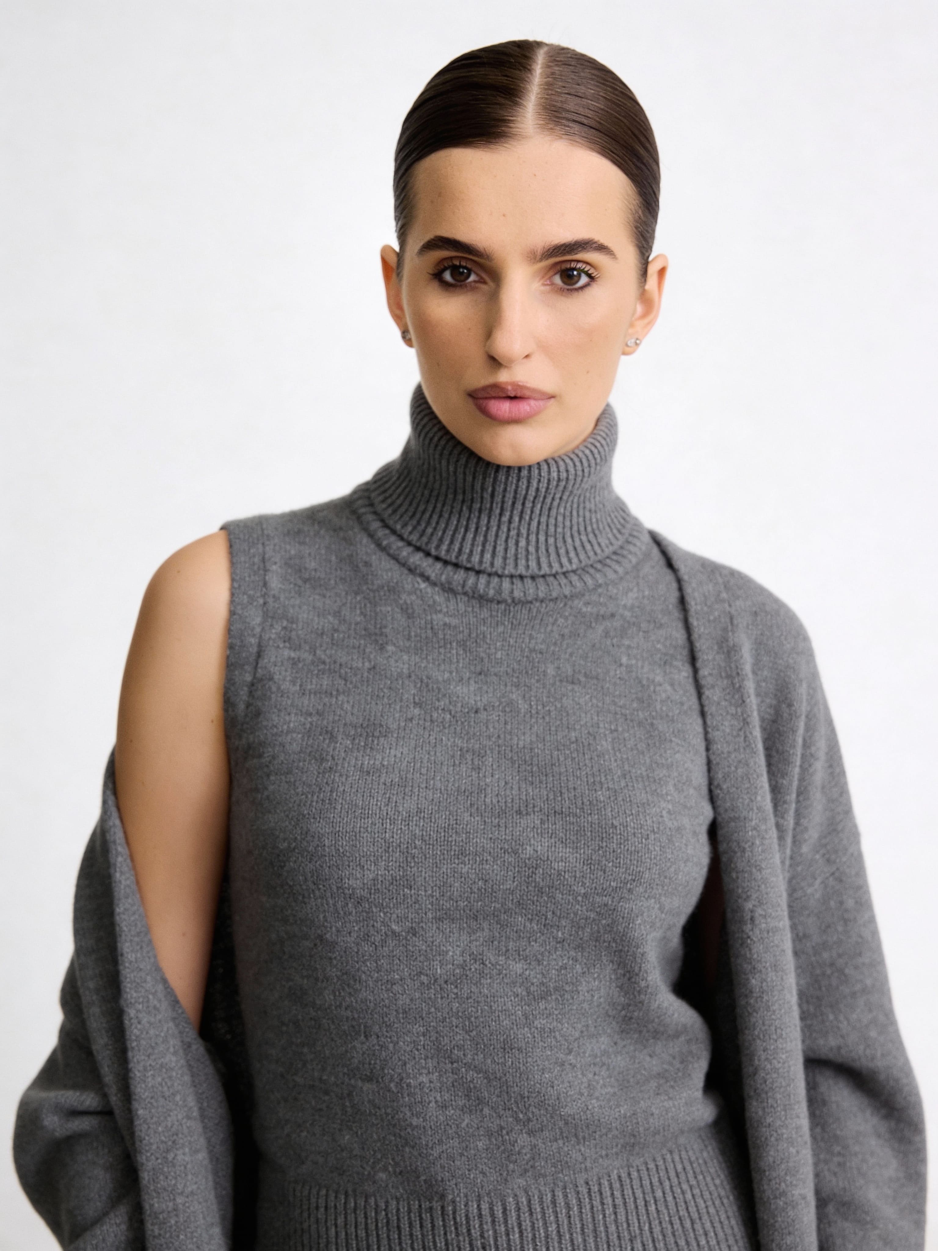 Вʼязаний топ MERIN КОЛЬОРУ TAUPE