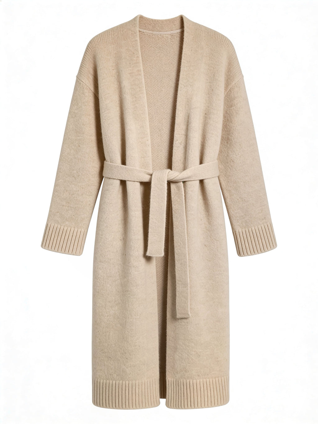 ВʼЯЗАНИЙ КАРДИГАН  MERIN MAXI КОЛЬОРУ BEIGE