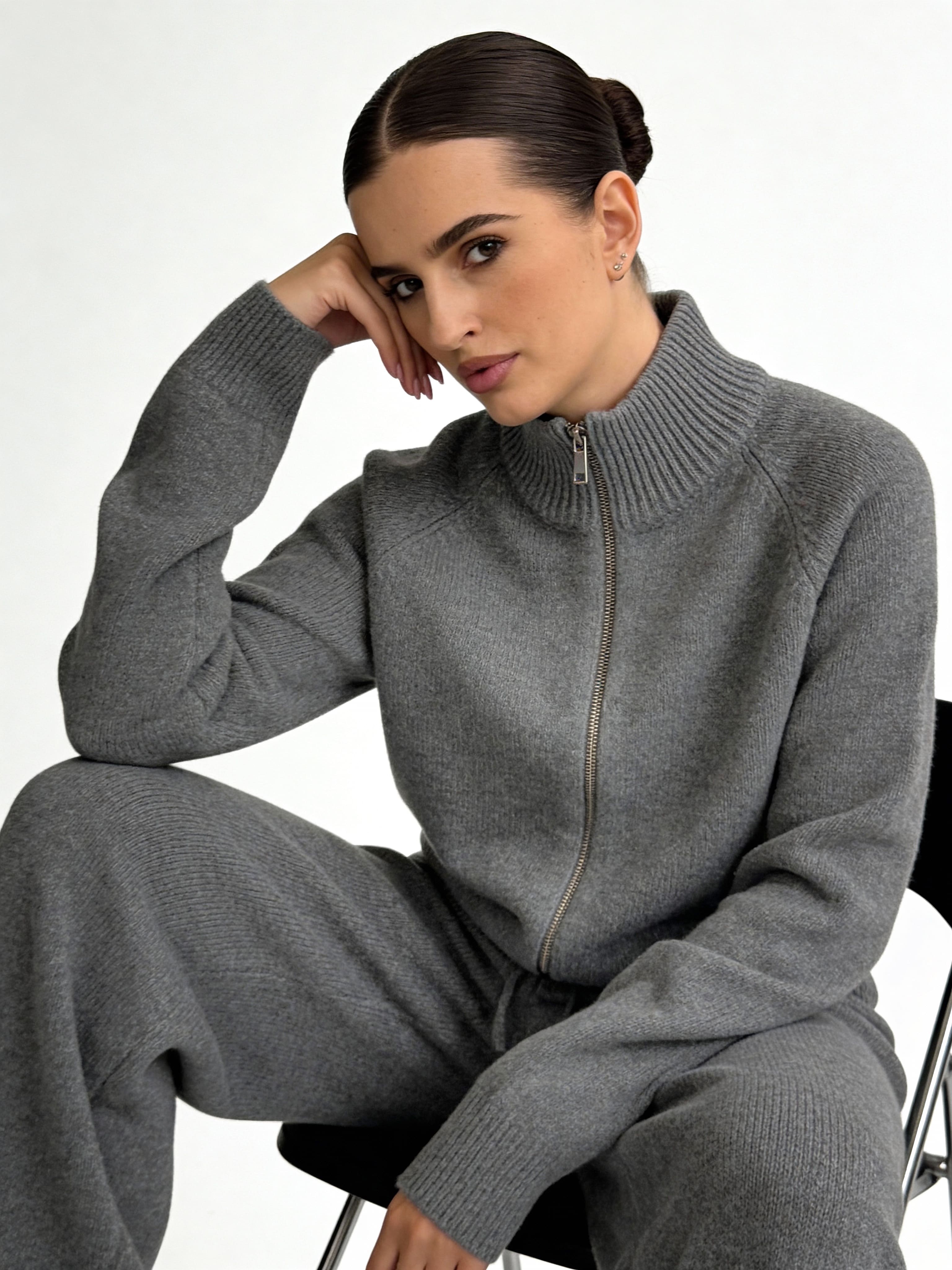 Вʼязані штани MERIN КОЛЬОРУ TAUPE