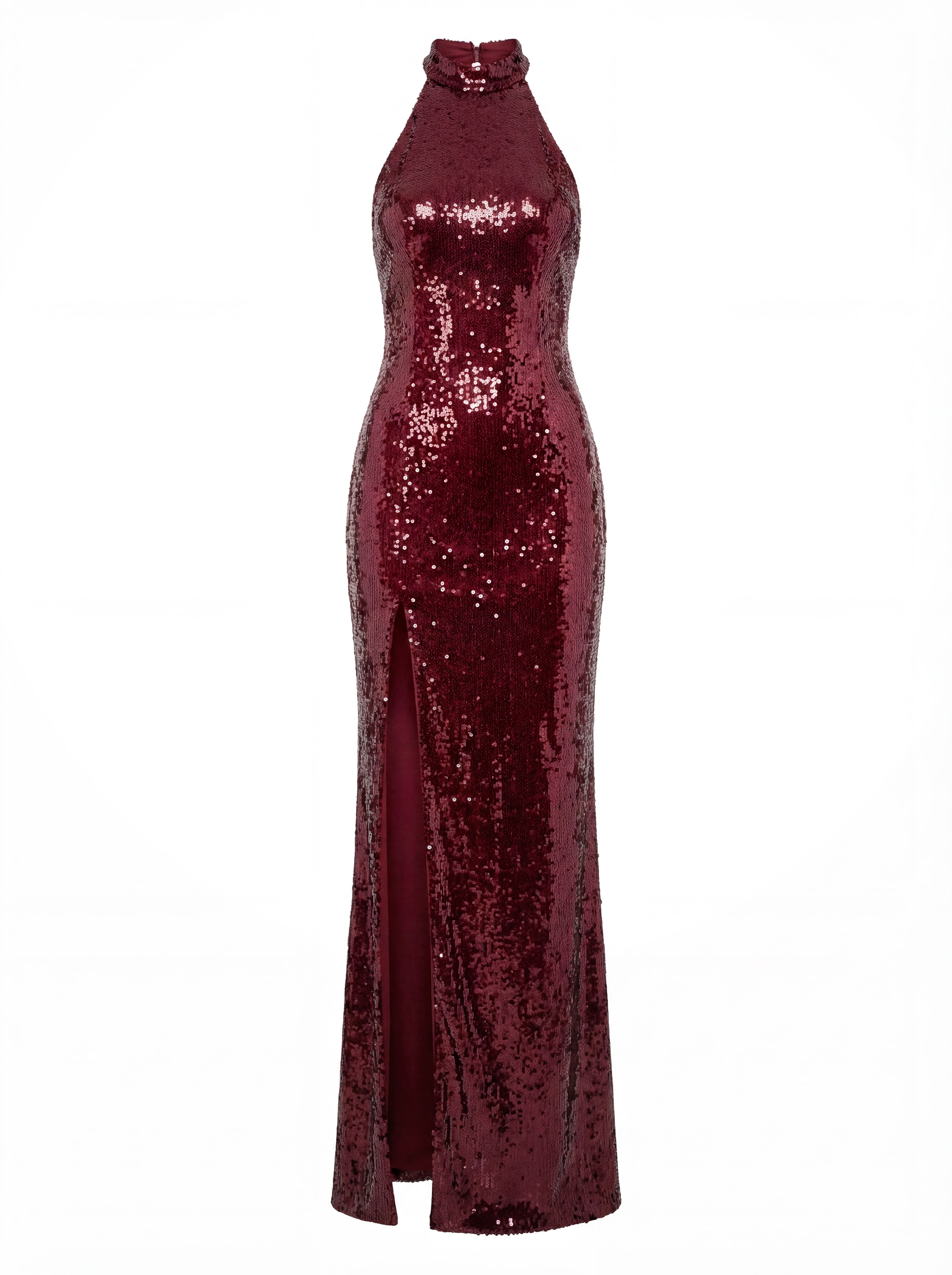 СУКНЯ SEQUIN MAXI BURGUNDY