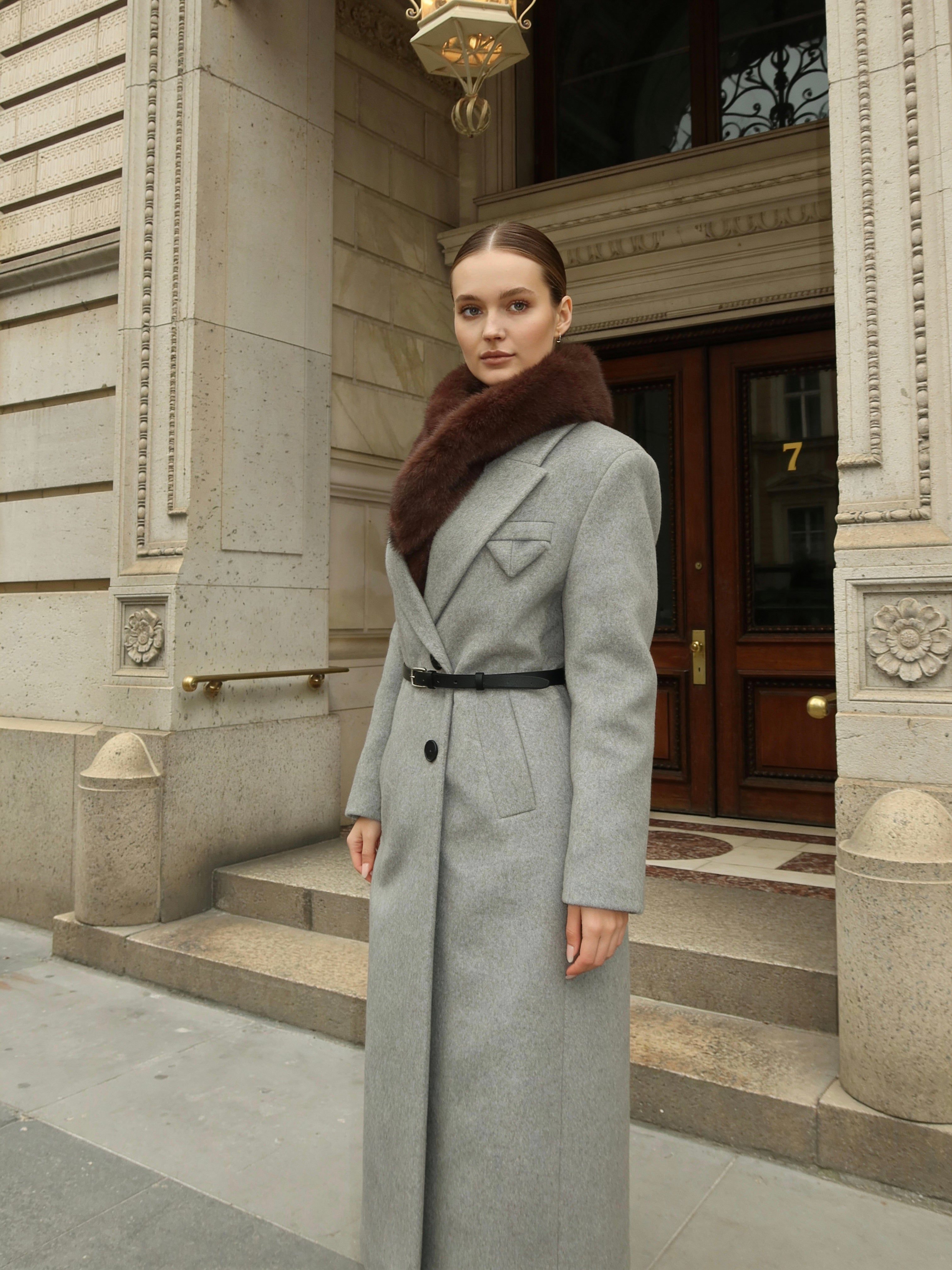 Пальто Noire maxi КОЛЬОРУ GREY