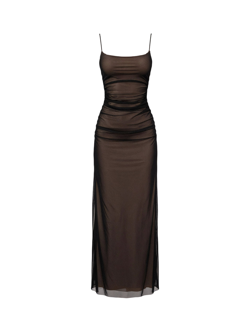 Сукня icon з ефектом подвійна шкіра, вид спереду на білому фоні